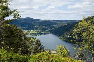 Vue sur lac de Longemer; Vosges Xonrupt